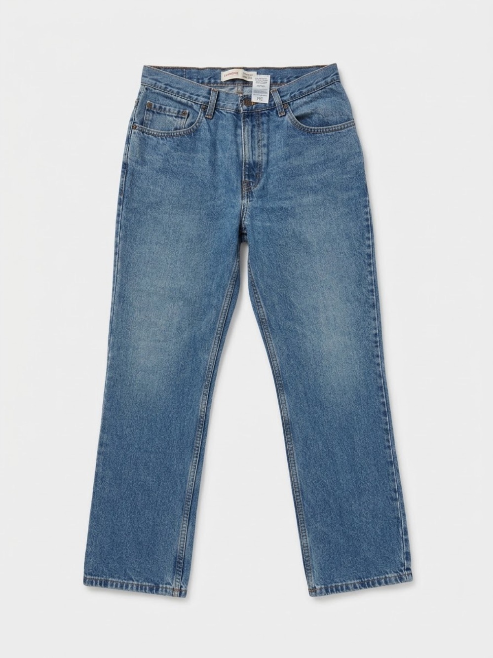 Levi Strauss Signature Mens Jeans 32x30 Regular Fit Medium Wash Straight Cotton